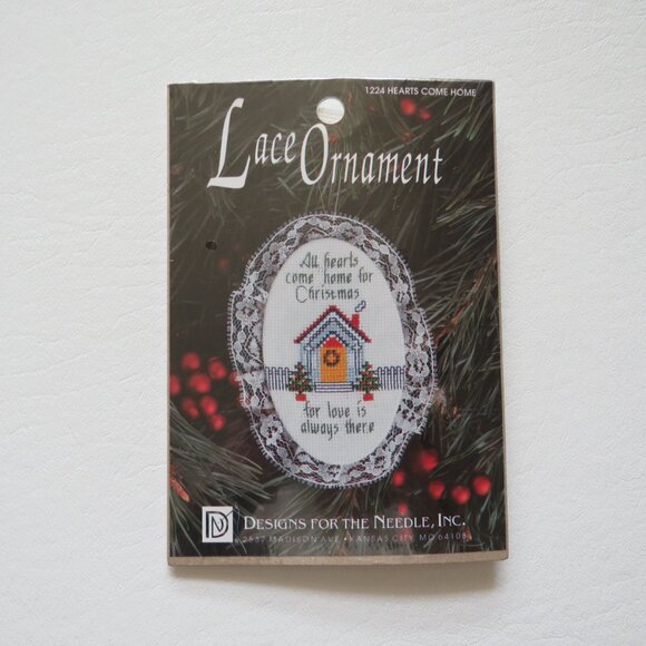 Christmas Lace Ornaments Designs for the Needle Lot of 10 Needlepoint Vint Kits - Picture 7 of 10